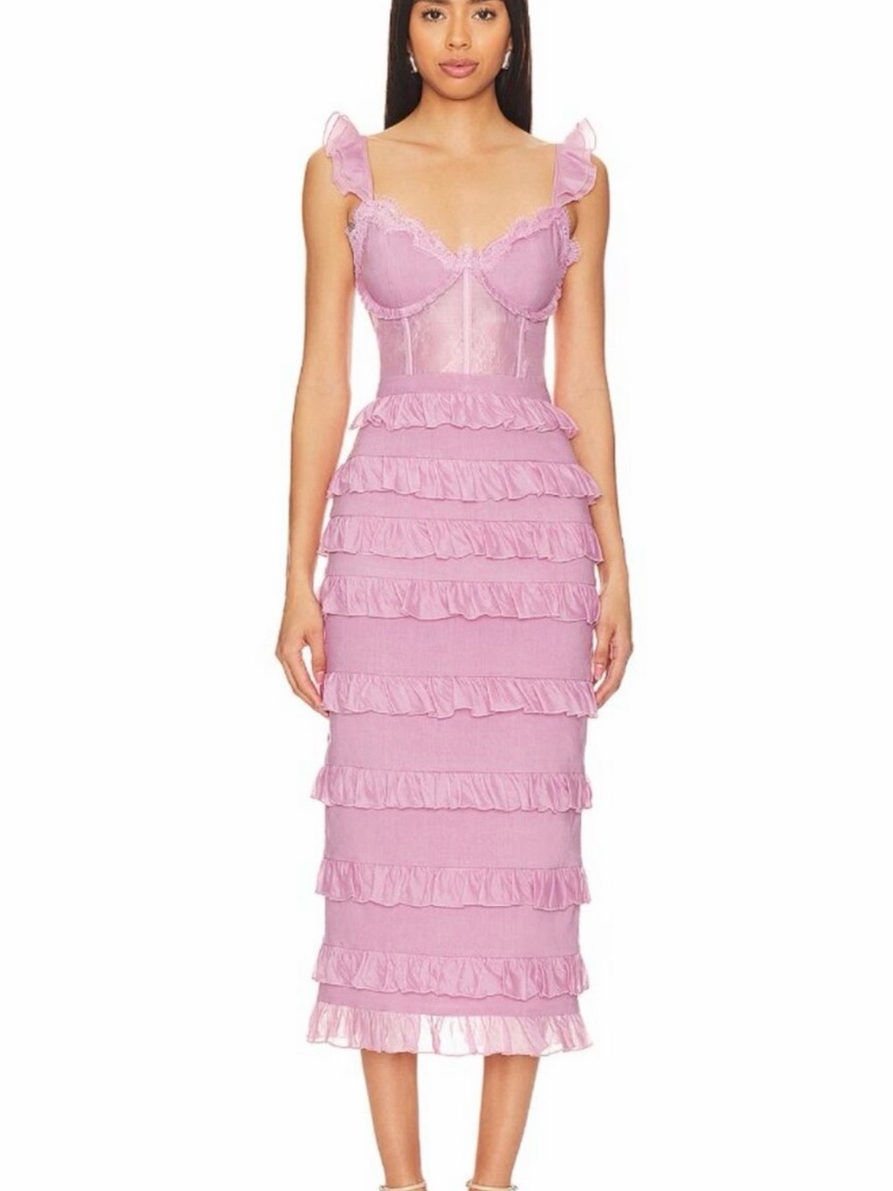 The Fiorenza Dress in Mauve Mist - 0 / Mauve Mist V Chapman